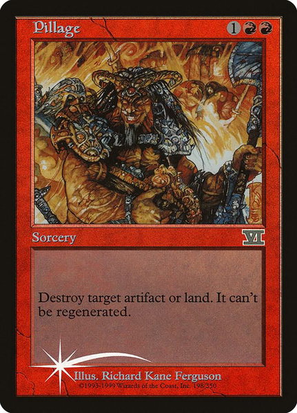 Pillage trading card from Arena Promos Pillage - Arena Promos Magic: The Gathering trading card