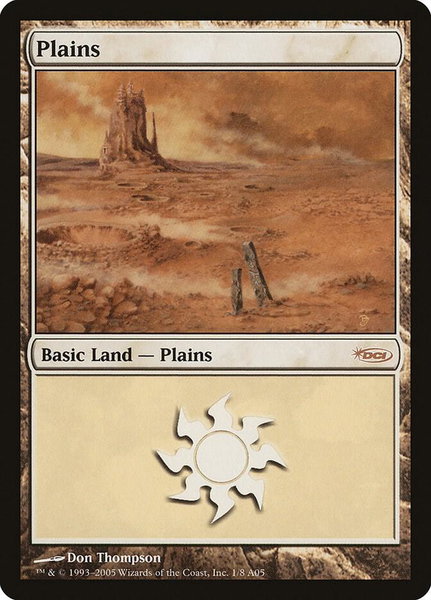 Plains (2005) - Arena Promos Magic: The Gathering trading card