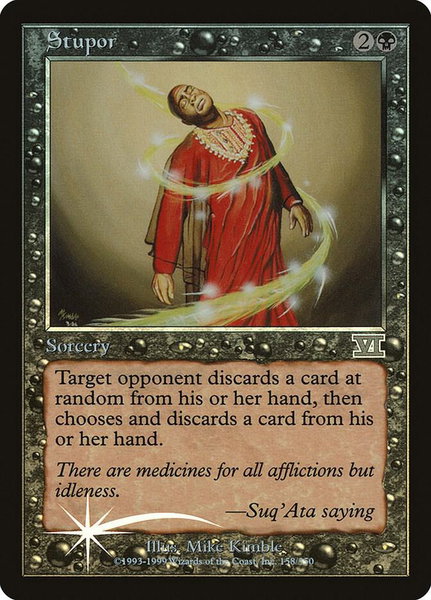 Stupor trading card from Arena Promos Stupor - Arena Promos Magic: The Gathering trading card