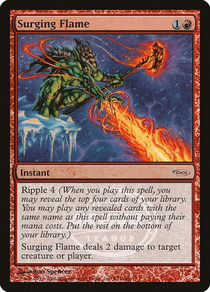 Surging Flame - Arena Promos Magic: The Gathering trading card