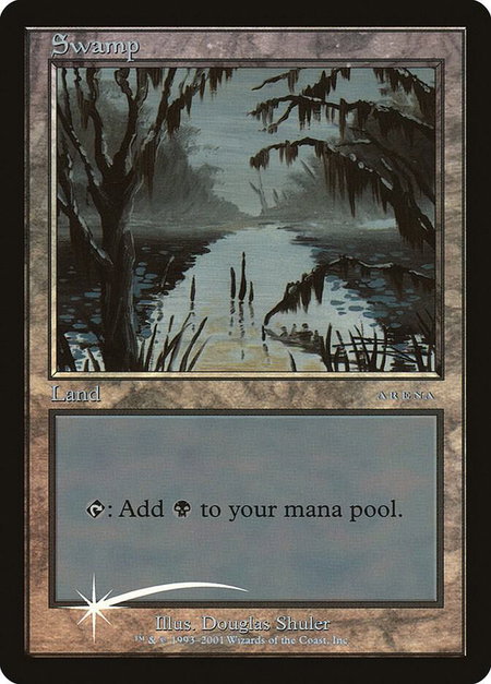Swamp (2001) - Arena Promos Magic: The Gathering trading card