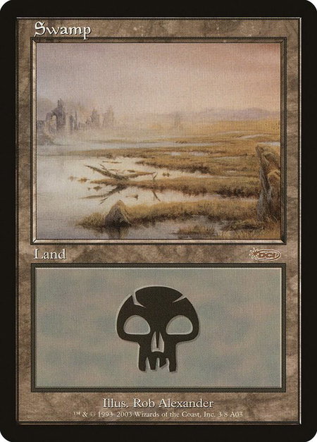 Swamp (2003) - Arena Promos Magic: The Gathering trading card