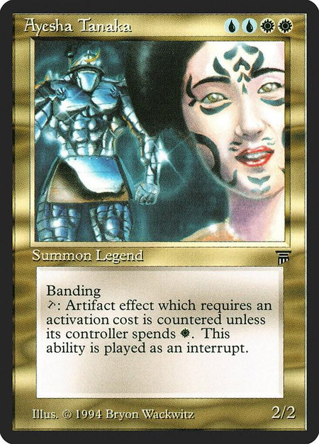 Ayesha Tanaka - Legends Magic: The Gathering trading card
