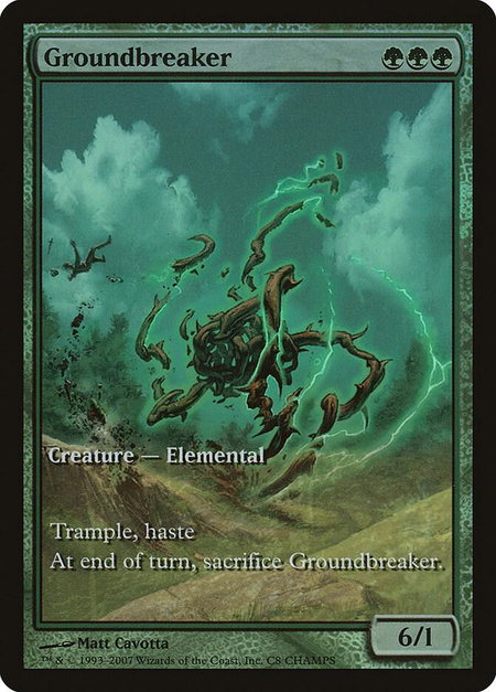 Groundbreaker trading card from Champs Promos Groundbreaker - Champs Promos Magic: The Gathering trading card