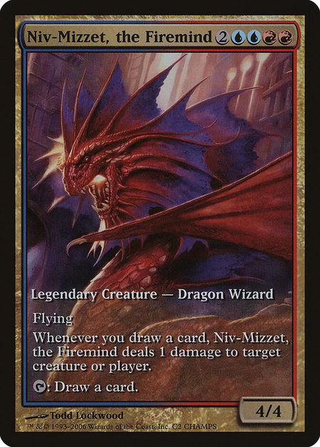 Niv-Mizzet, the Firemind trading card from Champs Promos Niv-Mizzet, the Firemind - Champs Promos Magic: The Gathering trading card