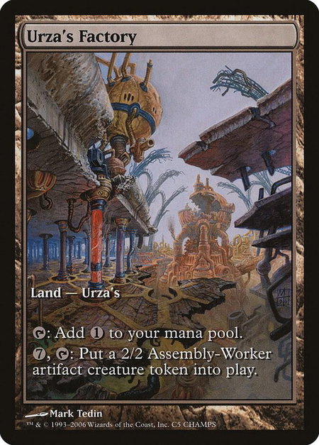 Urza's Factory trading card from Champs Promos Urza's Factory - Champs Promos Magic: The Gathering trading card