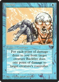 Backfire - Legends (LEG) #47 - Uncommon Magic: The Gathering Trading Card