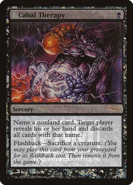 Cabal Therapy trading card from FNM Promos Cabal Therapy - FNM Promos Magic: The Gathering trading card