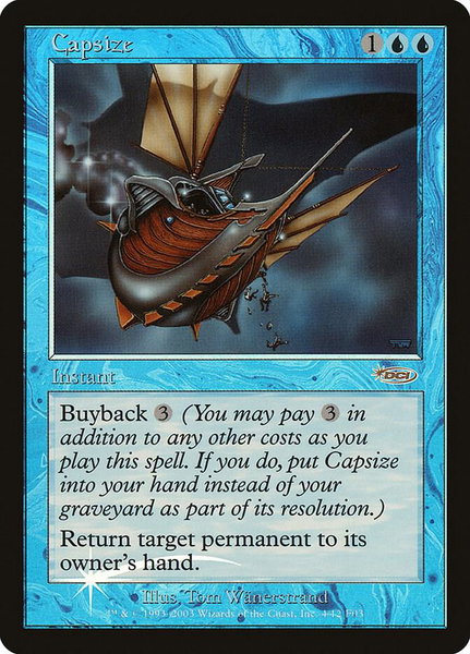 Capsize trading card from FNM Promos Capsize - FNM Promos Magic: The Gathering trading card