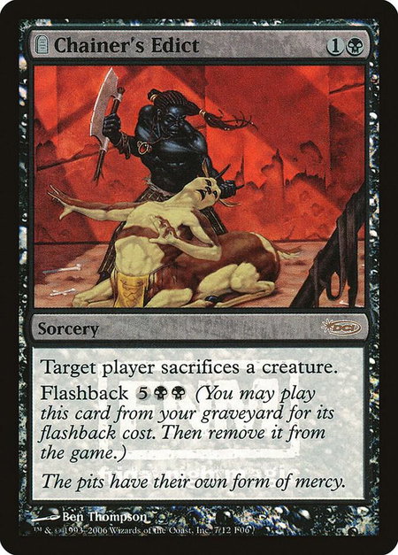 Chainer's Edict - FNM Promos Magic: The Gathering trading card