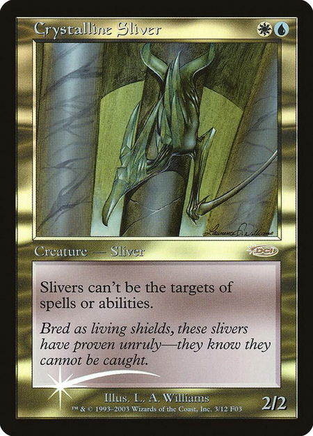 Crystalline Sliver - FNM Promos Magic: The Gathering trading card