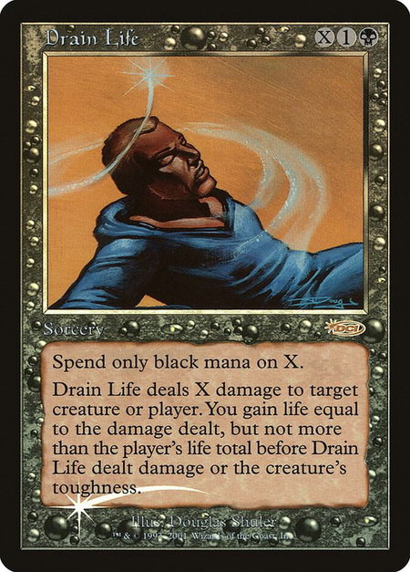 Drain Life - FNM Promos Magic: The Gathering trading card