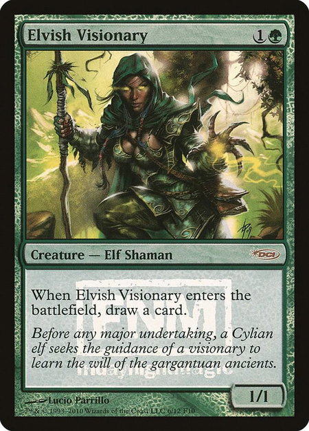 Elvish Visionary - FNM Promos Magic: The Gathering trading card