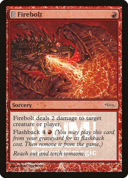 Firebolt - FNM Promos Magic: The Gathering trading card