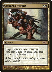Gerrard's Verdict - FNM Promos (FNM) #3 - Promo Magic: The Gathering Trading Card