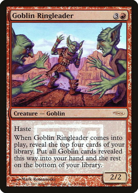Goblin Ringleader trading card from FNM Promos Goblin Ringleader - FNM Promos Magic: The Gathering trading card