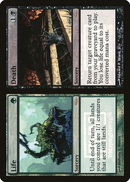 Life // Death - FNM Promos Magic: The Gathering trading card