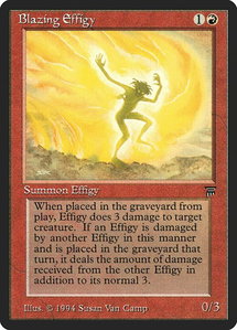 Blazing Effigy - Legends (LEG) #null - Common Magic: The Gathering Trading Card
