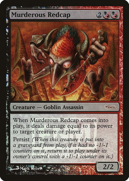 Murderous Redcap - FNM Promos Magic: The Gathering trading card