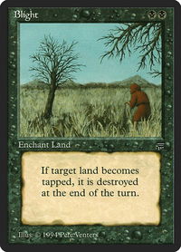 Blight - Legends (LEG) #89 - Uncommon Magic: The Gathering Trading Card