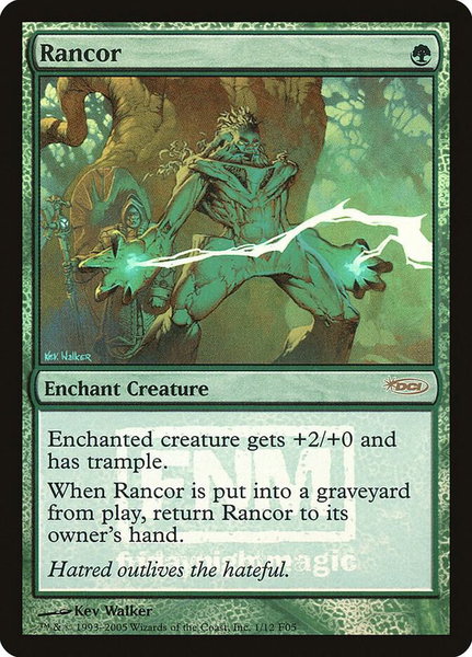 Rancor trading card from FNM Promos Rancor - FNM Promos Magic: The Gathering trading card