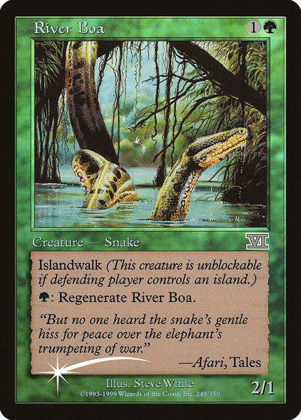 River Boa - FNM Promos Magic: The Gathering trading card