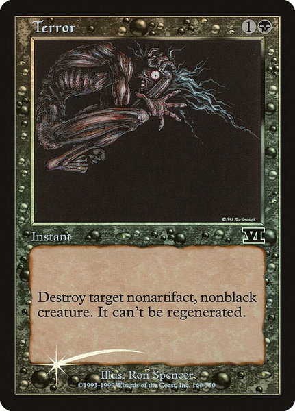 Terror trading card from FNM Promos Terror - FNM Promos Magic: The Gathering trading card