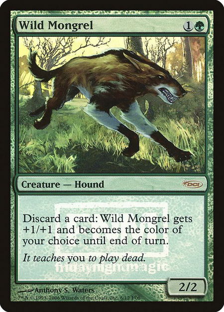 Wild Mongrel - FNM Promos Magic: The Gathering trading card