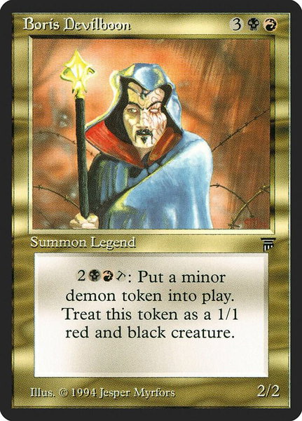 Boris Devilboon - Legends Magic: The Gathering trading card