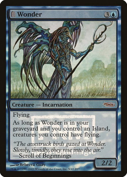 Wonder trading card from FNM Promos Wonder - FNM Promos Magic: The Gathering trading card