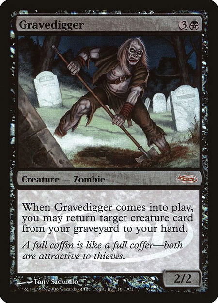 Gravedigger - WPN & Gateway Promos Magic: The Gathering trading card