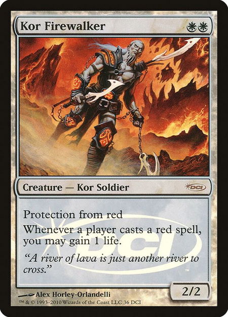 Kor Firewalker - WPN & Gateway Promos Magic: The Gathering trading card