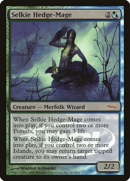 Selkie Hedge-Mage - WPN & Gateway Promos Magic: The Gathering trading card