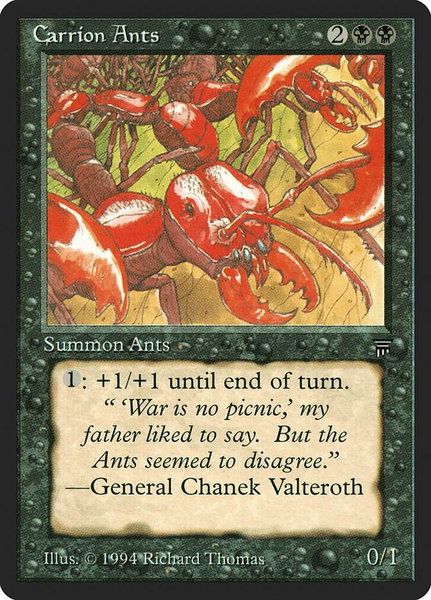 Carrion Ants trading card from Legends Carrion Ants - Legends Magic: The Gathering trading card