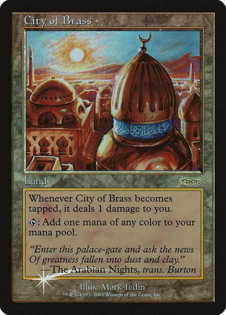 City of Brass - Junior Series Promos Magic: The Gathering trading card