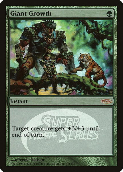 Giant Growth (Junior Super Series) - Junior Series Promos Magic: The Gathering trading card