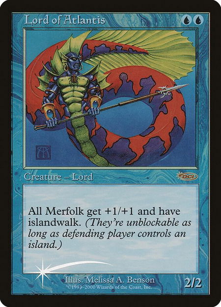 Lord of Atlantis trading card from Junior Series Promos Lord of Atlantis - Junior Series Promos Magic: The Gathering trading card