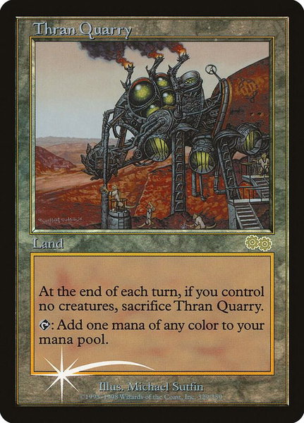 Thran Quarry trading card from Junior Series Promos Thran Quarry - Junior Series Promos Magic: The Gathering trading card