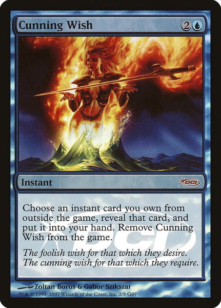 Cunning Wish trading card from Judge Promos Cunning Wish - Judge Promos Magic: The Gathering trading card