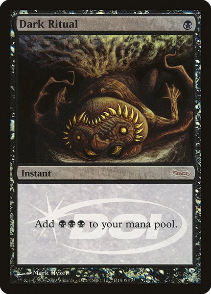 Dark Ritual trading card from Judge Promos Dark Ritual - Judge Promos Magic: The Gathering trading card