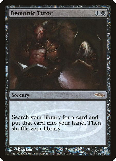 Demonic Tutor - Judge Promos Magic: The Gathering trading card