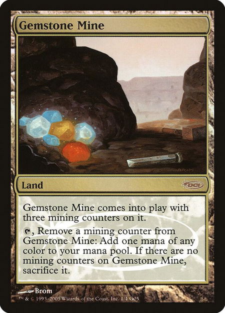 Gemstone Mine - Judge Promos Magic: The Gathering trading card