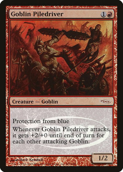 Goblin Piledriver trading card from Judge Promos Goblin Piledriver - Judge Promos Magic: The Gathering trading card