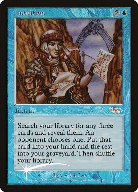 Intuition - Judge Promos Magic: The Gathering trading card