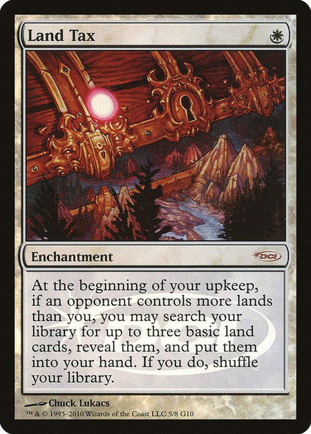 Land Tax - Judge Promos Magic: The Gathering trading card