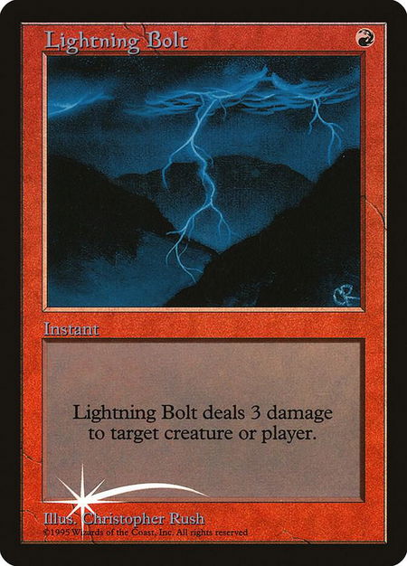 Lightning Bolt - Judge Promos Magic: The Gathering trading card