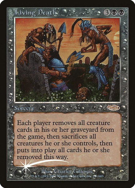 Living Death trading card from Judge Promos Living Death - Judge Promos Magic: The Gathering trading card