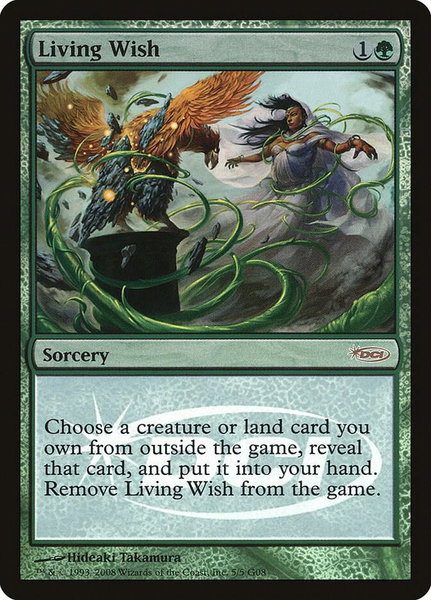 Living Wish trading card from Judge Promos Living Wish - Judge Promos Magic: The Gathering trading card