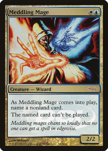 Meddling Mage - Judge Promos Magic: The Gathering trading card