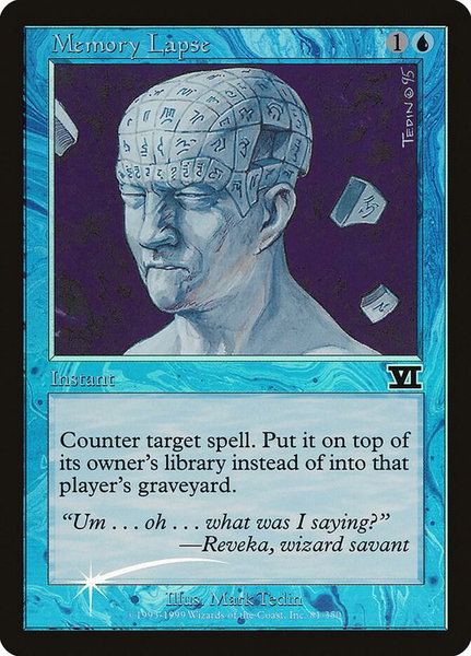 Memory Lapse trading card from Judge Promos Memory Lapse - Judge Promos Magic: The Gathering trading card